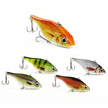 3.1"/20g Popular Vib Crankbait 3D Eyes Fishing Lure High Quality Fishing Bait 6# Strong Treble Hooks Fish Wobbler Pesca HML06