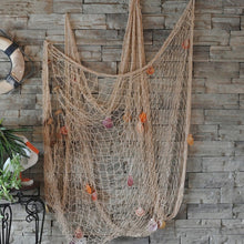 HOT Popular Home Decoration Nautical Decorative 2M x 1M Fishing Net Seaside Beach Shell Party Door Wall Decoration
