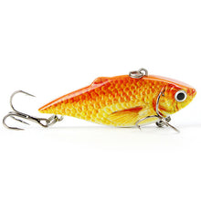 Mmlong 5 Colors 2.5"/8.6g Popular Vib Crankbait 3D Eyes Fishing Lure High Quality Fishing Bait Slow Sinking Fish Wobbler Pesca
