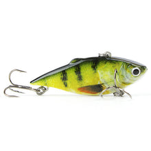 Mmlong 5 Colors 2.5"/8.6g Popular Vib Crankbait 3D Eyes Fishing Lure High Quality Fishing Bait Slow Sinking Fish Wobbler Pesca