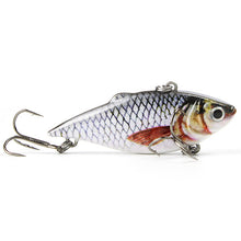 Mmlong 5 Colors 2.5"/8.6g Popular Vib Crankbait 3D Eyes Fishing Lure High Quality Fishing Bait Slow Sinking Fish Wobbler Pesca