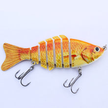 Mmlong 10cm/12.5g Popular Fishing Lure Multi Jointed Crankbait Lifelike Hard Fish Bait Artificial Fishing Swim Bait Lures MML01