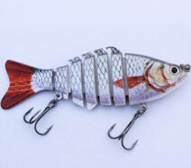 Mmlong 10cm/12.5g Popular Fishing Lure Multi Jointed Crankbait Lifelike Hard Fish Bait Artificial Fishing Swim Bait Lures MML01