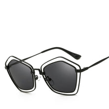 GYSnail Popular Style Fashion Ultralight Metal Weird Polygon Sunglasses Women Hipster Unisex Sun Glasses Men Fishing Driving