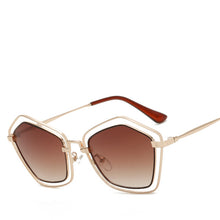 GYSnail Popular Style Fashion Ultralight Metal Weird Polygon Sunglasses Women Hipster Unisex Sun Glasses Men Fishing Driving