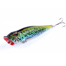 Walk Fish 1Pcs New Coloring Drawiing 9.5cm12g Popper Fishing Lures High Popularity Topwater Wobblers  Artificial 3D Eyes Lures