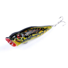 Walk Fish 1Pcs New Coloring Drawiing 9.5cm12g Popper Fishing Lures High Popularity Topwater Wobblers  Artificial 3D Eyes Lures