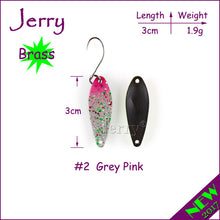 Jerry 1pc popular ultralight fishing spoons for trout & perch pike freshwater fishing lures wobbler spinner bait