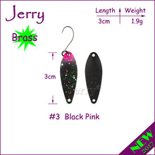 Jerry 1pc popular ultralight fishing spoons for trout & perch pike freshwater fishing lures wobbler spinner bait