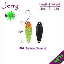 Jerry 1pc popular ultralight fishing spoons for trout & perch pike freshwater fishing lures wobbler spinner bait
