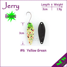 Jerry 1pc popular ultralight fishing spoons for trout & perch pike freshwater fishing lures wobbler spinner bait