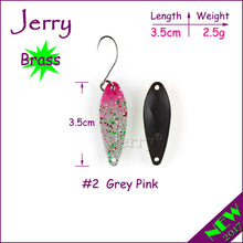 Jerry 1pc popular ultralight fishing spoons for trout & perch pike freshwater fishing lures wobbler spinner bait