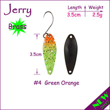 Jerry 1pc popular ultralight fishing spoons for trout & perch pike freshwater fishing lures wobbler spinner bait