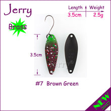 Jerry 1pc popular ultralight fishing spoons for trout & perch pike freshwater fishing lures wobbler spinner bait
