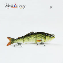 Mmlong 3.2"/7.9g Popular Artificial Fishing Lure 3 Segment Lifelike Crankbait Slow Sinking Hard Fish Bait Tackle Pesca MML03B-2