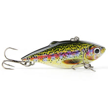 Mmlong 5 Color 2.5"/8.6g Popular Vib Crankbait 3D Eyes Fishing Lure High Quality Fishing Bait Slow Sinking Fish Wobbler Pesca