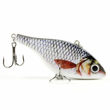 3.1"/20g Popular Vib Crankbait 3D Eyes Fishing Lure High Quality Fishing Bait 6# Strong Treble Hooks Fish Wobbler Pesca AH06