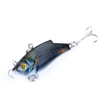 WALK FISH 1 Pcs 3D Eyes Fishing Lure New Design High Popularity VIB 9.4g 5.5cm 7colors Full Swimming Depth Fishing Tackle 8#Hook