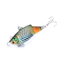 WALK FISH 1 Pcs 3D Eyes Fishing Lure New Design High Popularity VIB 9.4g 5.5cm 7colors Full Swimming Depth Fishing Tackle 8#Hook