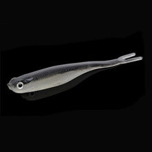 3Pcs/Pack New 12cm  Artificial Fishing Fake Lure Popular Two Tailed Design Soft Bait Superior MaterialsFree shipping R07 P30