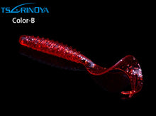 12Pcs/lot Valuable Designer Soft Capuchin Worm Fishing Lures 75mm 3.2g Popular Superior Noctilucent Bait Creative Design R11
