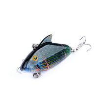 1PCS 5.5cm 7.9g Popular Vib Crankbait 3D Eyes Fishing Lure High Quality Fishing Bait 8# Strong Treble Hooks Fish Wobbler Pesca