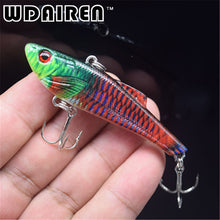 WDAIREN Popular Vib Crankbait 7cm 6.6g Fishing Lure High Quality Fishing Bait Strong Treble 3D Eyes Hooks Fish Wobbler WD-446