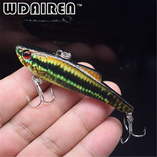 WDAIREN Popular Vib Crankbait 7cm 6.6g Fishing Lure High Quality Fishing Bait Strong Treble 3D Eyes Hooks Fish Wobbler WD-446