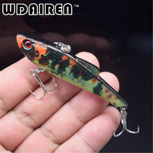 WDAIREN Popular Vib Crankbait 7cm 6.6g Fishing Lure High Quality Fishing Bait Strong Treble 3D Eyes Hooks Fish Wobbler WD-446