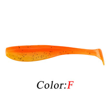 SEAPESCA 20Pcs/lot Popular Soft Fishing Lure 65mm 1.9g Soft Bait Jig Head Swimbait Double Color Fly Fishing Wobblers JK93