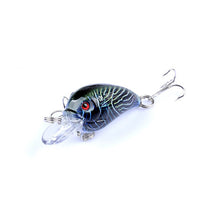 WALK FISH 1Pcs New Popular Design 3D Eyes 5 Colors Vividly Crank Fishing Lure 4.5cm 4.2g Hard Wobbler Diving Depth0.3-0.9m  Bait