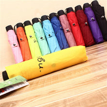 Fashion rainbow men women Fold umbrella water sun umbrella Extreme Popularity Creative Three Folding Adults Children Umbrella